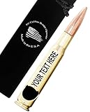 Personalized Engraved Gift 50 Caliber BMG Bottle Opener Real Authentic Polished Brass - Made in the USA