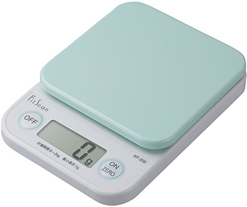 Tanita KF-200 GR Cooking Scale, Kitchen Scale, Cooking, Digital, 4.4 lbs (2 kg), Increments of 0.04 oz (1 g), Green
