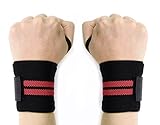 Compression Wrist Wraps - Wolfyok(TM) Training Wrist Straps Support for CrossFit, Bodybuilding, Weightlifting and Powerlifting, Suitable for Men and Women