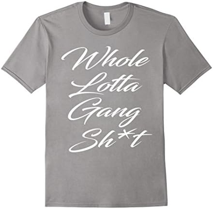 Mens Whole Lotta Gang T-shirt Medium Slate