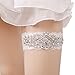 OURIZE Wedding Garters for Bride Lace Garter Belt Bridal Garter Set with Rhinestones (A)