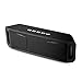 Portable Bass Dual Stereo Speaker Wireless Bluetooth Speaker Support Handsfree AUX USB TF Card Mic for iPhone /iPad/Phones/Tablet/Computer (Black)