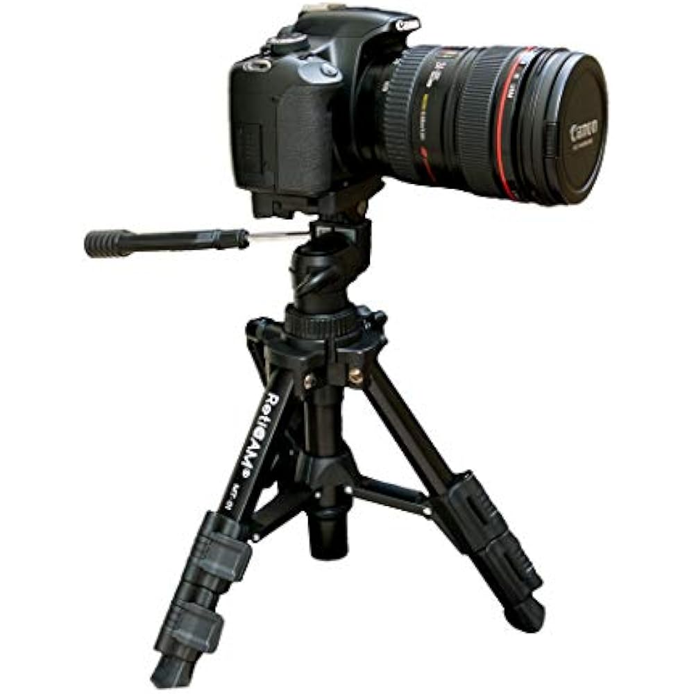 Reticam Tabletop Tripod With Way Pan Tilt Head Quick Release Plate And