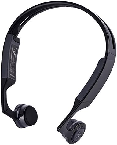 Wireless Bluetooth V4.1 Bone Conduction Headphones Sweatproof Water Resistant Open Ear Earphones Cheek Bone Over The Ear Headset Sports Earpieces with Mic for Cycling Running Gym Workout Driving