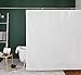 Utopia Home - White Fabric Shower Curtain - Water Resistant Bathroom Polyester Shower Curtain for Bath Tub and Shower Stall [72 x 72 Inch]