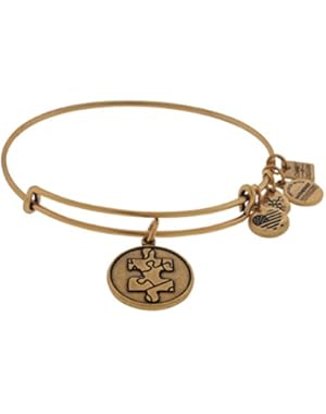 Women's Piece Of The Puzzle Charm Bangle Rafaelian Gold Finish Bracelet