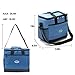 Carperipher Cooler Bag Insulated, 24 Can Collapsible Soft Portable Lunch Cooling Tote Bag for Men, Women, Travel,Camping Picnic, Beach, BBQ, Wine/Car Cool Beer Groceries Storage, Leakproof Liner, Bluethumb 3
