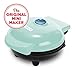 Dash DMS001AQ Mini Maker Electric Round Griddle for Individual Pancakes, Cookies, Eggs & other on the go Breakfast, Lunch & Snacks with Indicator Light + Included Recipe Book - Aqua primary