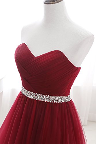 MisShow-Damen-eleant-Abendkleid-Tll-A-Linie-Cocktailkleid-Ballkleid-Hochzeit-Brautjungfernkleid