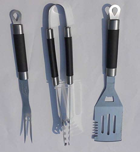 3 Pieces Barbecue Tools Set with Soft Handle