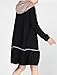Mordenmiss Women's Daily Knitwear Spring Loose Sweater Dress (Large, Black)