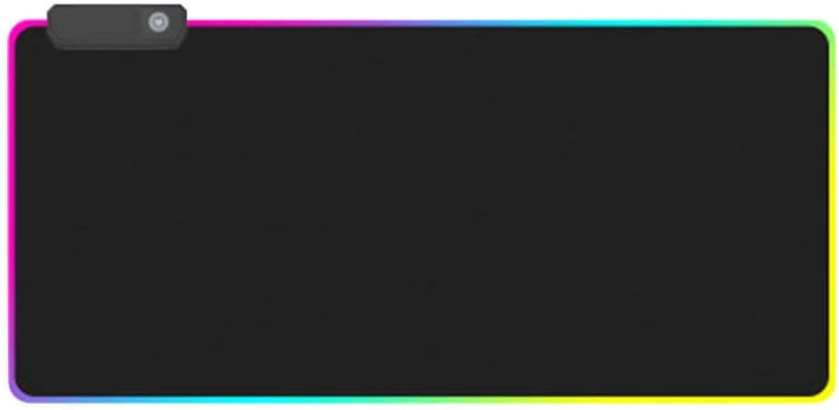 printrase RGB Soft Gaming Mouse Pad,Oversized Glowing LED Extended Non-Slip Rubber Portable Extended Mouse Mat [Extended Mousepad],Mouse Mat For Computer PC & Mac Gamers 30.7 X 11.8 inches