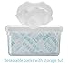 Amazon Elements Baby Wipes, Unscented, 720 Count, Resealable Packs with Tub