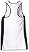 adidas Girls Tennis Court Tank Top, White/Black, Small