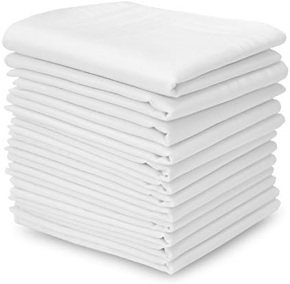 EcoHanky Men's Handkerchiefs 100% Cotton Classic Hankies