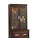 Sauder Office Port Hutch, Dark Alder finish