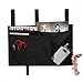 Bedside Storage Organizer, MoYag Bedside Caddy Hanging Storage Bag for Bunk and Hospital Beds, Dorm Rooms Bed Rails,Baby Bed,Baby Cart,Car Backrest with 8 Pockets(Black)