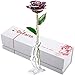 DEFAITH 24K Gold Dipped Rose Gifts, Best Wedding Anniversary Valentines Day Love Gift for Her Wife Girlfriend Spouse, Purple with Stand