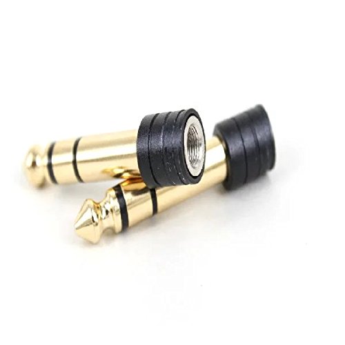 Goliton 2pc electric piano keyboard adapter plug headphone 6.35 to 3.5