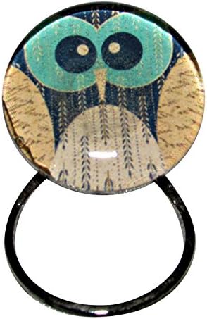 Magnetic Clip Metal ID Badge or Eyeglass Holder (Owl)