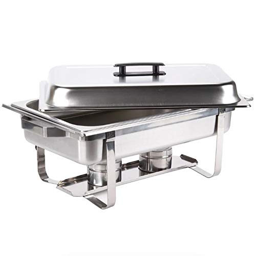 Chafer Single Tray 8 Qt. Set Commercial Stainless Steel Full Size Food Warmer Buffet