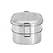 Stainless Steel Insulated Metal Lunch Bento Box Set. 2 Layer, 3 Compartment Japanese Divided Tiffin Stacking Eco Lunchbox Food Container for Men, Women, Kids, Adults. Ecofriendly Bentobox.