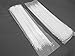 200-Pack Heavy Duty 14 Inches (50lbs) Zip Cable Tie Down Strap Wire UV Natural Nylon Wrap
