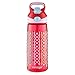 Contigo AUTOSPOUT Straw Striker Kids Water Bottle, 20 oz, Ruby Dot Weave