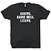 Shirtmandude T-Shirts Arrive Raise Hell Leave T Shirt Vintgae Retro 80s Wrestling Figure WWF Tee Mens Womens Kids