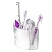 iDesign Rain BPA-Free Plastic Bathroom Suction Toothbrush Holder - 7