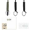 EOTW-Military-Grade-Utility-Necklace-Paracord-Lanyard-Keychain-Whistles-Cord-Wrist-Strap-Parachute-Rope-Badge-Camera-Cellphone-Waterproof-Case-Holder-with-Metal-Hook-For-Outdoor-3-Pack-BlackOlive