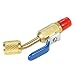 KKmoon Air Conditioning Refrigerant 3PCS Color Coded R410A R134A Shut Valves for AC HVAC Refrigeration Charging Hoses
