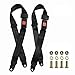AVENA 2 Point Adjustable Seat Safety Belt Harness Kit Single Double Seat Lap Seatbelt Universal for Go Kart UTV Buggie Club Vehicle Truck Black