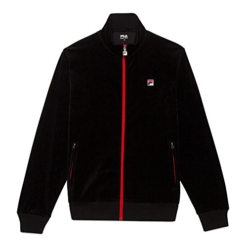 Fila Men's Slim Velour Comfort Zipper Pocket Jacket