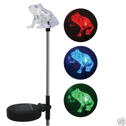 Solar Garden Stake Lighted Frog Friend