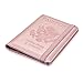 ACdream Passport Holder Cover, Leather Travel Wallet Case, RFID Blocking Document Organizer Protecrtor, with Slots for Credit Cards, Boarding Pass, for Women and Men, Rose Gold