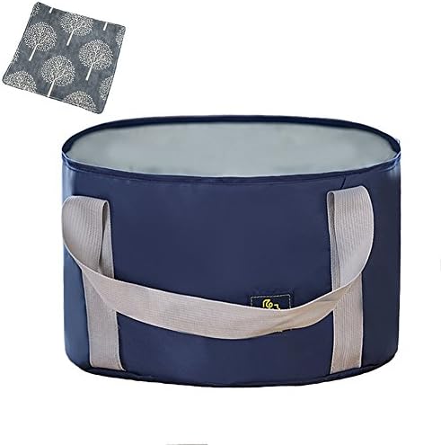 Muabobo 16L Multifunctional Collapsible Bucket Camping Water Storage Container Portable Folding Leak-Proof Wash Basin for Traveling Hiking Fishing Boating Gardening Washing