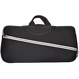 Cosmos &reg; Black Color Soft Neoprene Sleeve Carrying Travel Case for Canon PIXMA iP110 and Canon PIXMA iP100 Portable Printer/Mobile Photo Pinter and Power Adapter & Cable