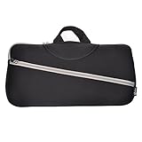 Cosmos &reg; Black Color Soft Neoprene Sleeve Carrying Travel Case for Canon PIXMA iP110 and Canon PIXMA iP100 Portable Printer/Mobile Photo Pinter and Power Adapter & Cable