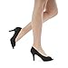 DREAM PAIRS Women's City_ot Black Fashion Stilettos Peep Toe Pumps Heels Shoes Size 6.5 B(M) US