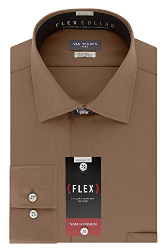 Van Heusen Men's Dress Shirt Regular Fit Flex Collar Solid, - Want It All