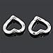 YC 50pcs 14x14mm Antique Silver Heart Beads Loose Metal Beads Craft DIY Jewelry Making Findings Charms Pendants