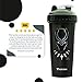 PERFORMA Marvel Shaker - Original Series, Leak Free Protein Shaker Bottle With Actionrod Mixing Technology For All Your Protein Needs! Shatter Resistant & Dishwasher Safe (Black Panther)(28oz)