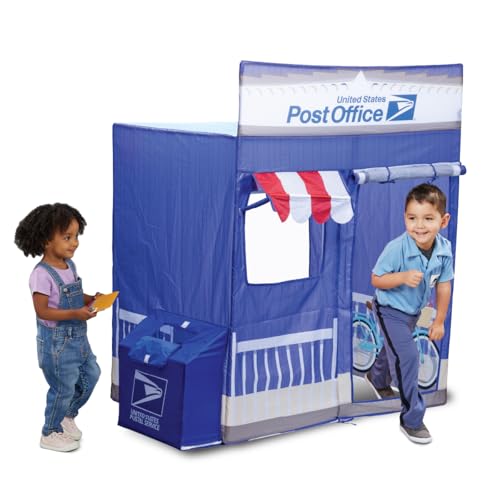 Kid Trax USPS Post Office Cape Cod Pretend Pop Up Play Tent - Kids Toys, Indoor…