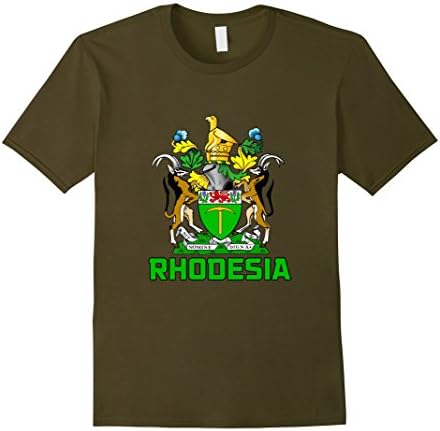 Mens Rhodesia Coat of Arms Large Olive