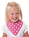 Zippy Fun Baby and Toddler Bandana Bib - Absorbent 100% Cotton Front Drool Bibs with Adjustable Snaps (4 Pack Gift Set) Girls Dandy Patterns