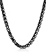 Jstyle Jewelry 4MM Stainless Steel Wheat Necklace for Men Women Chain Link 18-36 Inch