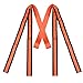 JCHL Lifting and Moving Straps 2-Person for Furniture, Appliances, Mattresses Up to 800 lbs Capacity Lifting Carry Rope Orange