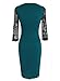 Vfemage Women Embroidered Floral See Through Lace Cocktail Party Dress