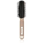 SUPRENT Professional 9 Row Cushion Brush Hair Brush for Hair Drying, Detangling, and Styling, Gold Color